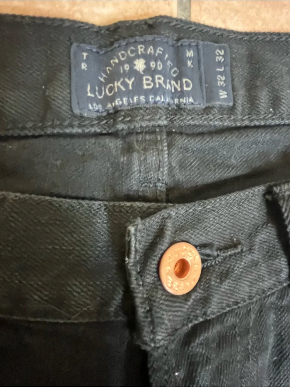 Lucky Brand Men's 221 Original Straight Jeans in Black Sz 32/32